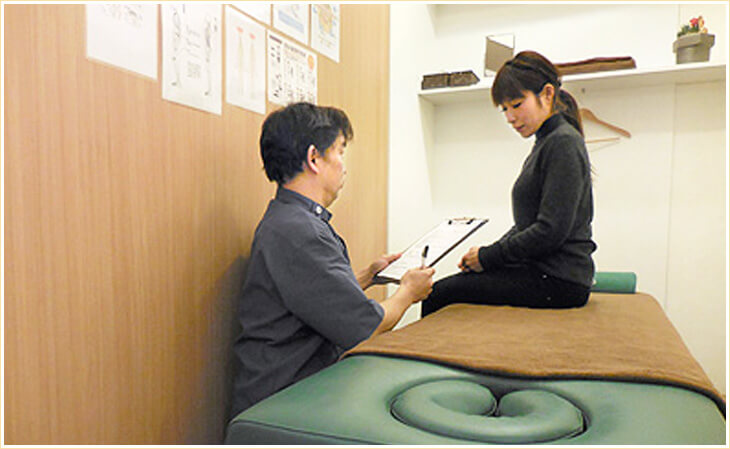 日常生活のアドバイスや自宅で出来るストレッチなどをお教えします